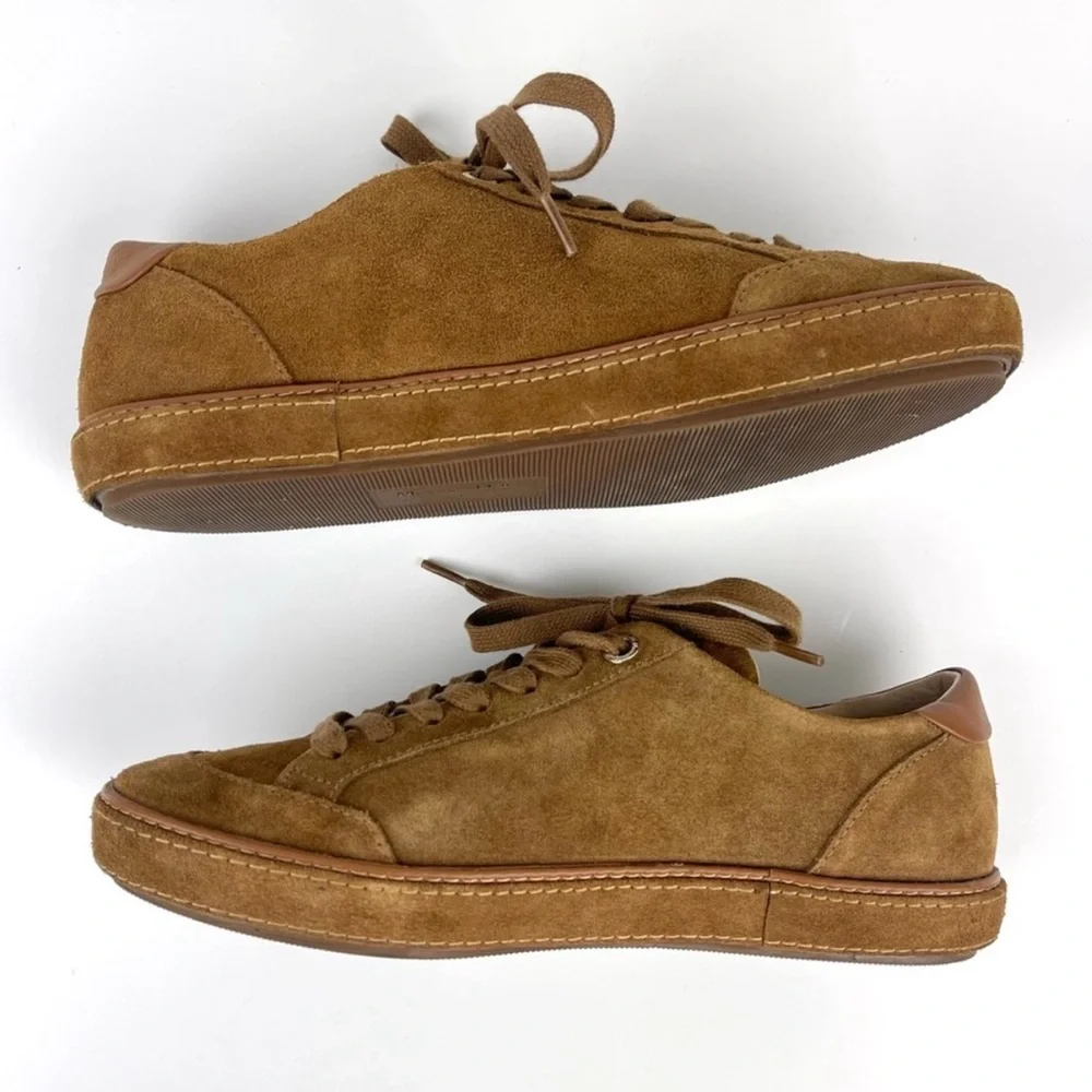 MASSIMO DUTTI Brown Suede Sneakers - Picture 2 of 8
